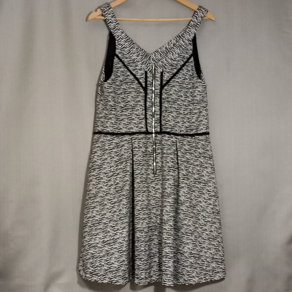 Massimo XXL black and white pleated dress (936) - Picture 2 of 5